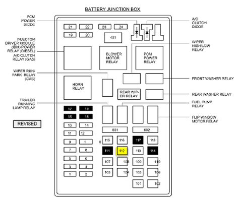 ford excursion f250 relay diagram